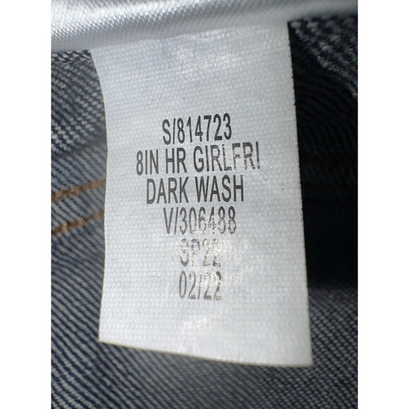 Banana Republic Jean Shorts Size 29 8 Girlfriend Dark Wash Blue Denim NWT - Picture 7 of 7
